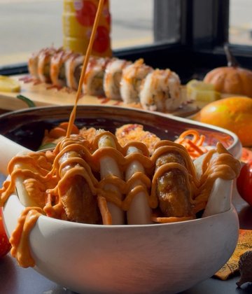 pumpkin katsu bao buns