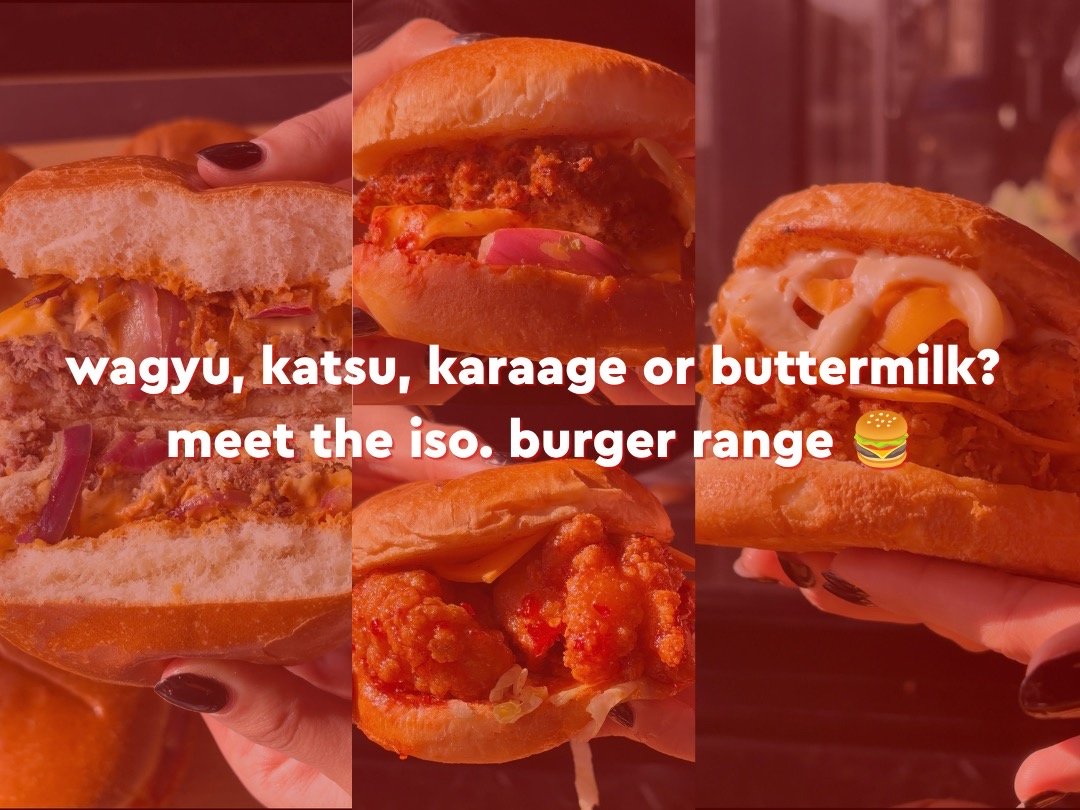 Japanese Fusion Burgers: Meet the iso. Burger Range